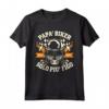 Papà Biker - Maglietta Festa del Papà per Padri Motociclisti - Ideale come Regalo per la Festa del Papà