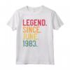 Legend Since June 1983 - 38th Birthday Vintage T-Shirt Classic Maglietta - Unique June Birthday Outfit Apparel