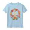 HapTiger | 60s 70s Hippie Costume T-Shirt Maglietta - PEACE LOVE Vintage Retro Shirt for Women, Men, Girls - Great Gift Idea
