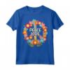 HapTiger | 60s 70s Hippie Costume T-Shirt Maglietta - PEACE LOVE Vintage Retro Shirt for Women, Men, Girls - Great Gift Idea