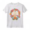 HapTiger | 60s 70s Hippie Costume T-Shirt Maglietta - PEACE LOVE Vintage Retro Shirt for Women, Men, Girls - Great Gift Idea