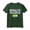 Modalità Vacanza On - Simpatica Maglietta per Vacanze Estive al Mare - Ideale per Bambini, Ragazzi, Studenti e Adulti