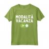 Modalità Vacanza On - Simpatica Maglietta per Vacanze Estive al Mare - Ideale per Bambini, Ragazzi, Studenti e Adulti