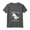 Donna Ora sono inarrestabile - Divertente dinosauro T-Rex Maglietta con Collo a V - Ideale per Bambini e Adulti - Acquista Online Vestito Dinosauro