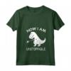 Donna Ora sono inarrestabile - Divertente dinosauro T-Rex Maglietta con Collo a V - Ideale per Bambini e Adulti - Acquista Online Vestito Dinosauro