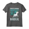 Tourette Syndrome Warriors Are Magical - Maglietta Sindrome di Tourette con Grafica Unicorno - Ideale per Supporto e Consapevolezza