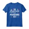 La legenda va in pensione 2022 Maglietta - Ideale per Regali divertenti per Pensionati - Taglio classico e Doppia cucitura