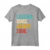 Leggenda da Agosto 2008 - 15° Compleanno Regalo 15 Anni Maglietta - Ideale per Scolaretta, Adolescente, Design Retro Anni '60 '70 '80 '90
