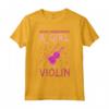 Non Bisognia Mai Sottovalutare Una Ragazza Con Un Violino - Maglietta Musicale per Violinisti - Idea Regalo per Natale o Compleanno