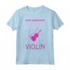 Non Bisognia Mai Sottovalutare Una Ragazza Con Un Violino - Maglietta Musicale per Violinisti - Idea Regalo per Natale o Compleanno