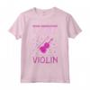 Non Bisognia Mai Sottovalutare Una Ragazza Con Un Violino - Maglietta Musicale per Violinisti - Idea Regalo per Natale o Compleanno
