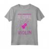 Non Bisognia Mai Sottovalutare Una Ragazza Con Un Violino - Maglietta Musicale per Violinisti - Idea Regalo per Natale o Compleanno
