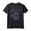 HapTiger Lilo & Stitch Tropic Blue Leaf Stitch Maglietta - Officially Licensed Apparel - Ohana Quote