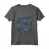 HapTiger Lilo & Stitch Tropic Blue Leaf Stitch Maglietta - Officially Licensed Apparel - Ohana Quote