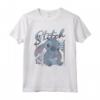 HapTiger Lilo & Stitch Tropic Blue Leaf Stitch Maglietta - Officially Licensed Apparel - Ohana Quote