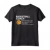 Coach Basket Definizione Divertente - Maglietta Regalo per Allenatori di Basket - Ideale per Festa del Papà e Compleanni