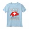 I Don't Need Therapy, I Need To Go To Switzerland - Bandiera della Svizzera Maglietta - Regalo Perfetto per Amanti della Svizzera - Ideale per Compleanni o Natale