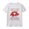 I Don't Need Therapy, I Need To Go To Switzerland - Bandiera della Svizzera Maglietta - Regalo Perfetto per Amanti della Svizzera - Ideale per Compleanni o Natale
