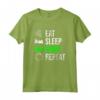 Eat Sleep Game Repeat - Gamer Videogiochi Maglietta - Regalo Compleanno per Videogiocatori