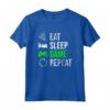 Eat Sleep Game Repeat - Gamer Videogiochi Maglietta - Regalo Compleanno per Videogiocatori
