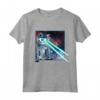 Laser Eyes Space Cat - Divertente Kitty 3D Occhiali T-shirt Regalo per Amanti dei Gatti - Ideale per Rientro a Scuola, Compleanno e Natale