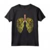 Funny Weed Lung Marijuana Bud T-Shirt - THC Lung TShirt Maglietta - Cool Trendy Tee for Pot Festivals and Reggae Concerts