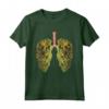 Funny Weed Lung Marijuana Bud T-Shirt - THC Lung TShirt Maglietta - Cool Trendy Tee for Pot Festivals and Reggae Concerts