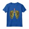 Funny Weed Lung Marijuana Bud T-Shirt - THC Lung TShirt Maglietta - Cool Trendy Tee for Pot Festivals and Reggae Concerts