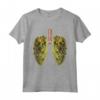 Funny Weed Lung Marijuana Bud T-Shirt - THC Lung TShirt Maglietta - Cool Trendy Tee for Pot Festivals and Reggae Concerts