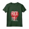 Donna Rock And Roll Heart Red Heart Love Peace Music Instrument Maglietta con Collo a V - Vibrazioni Rock and Roll