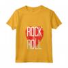 Donna Rock And Roll Heart Red Heart Love Peace Music Instrument Maglietta con Collo a V - Vibrazioni Rock and Roll