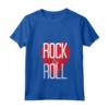 Donna Rock And Roll Heart Red Heart Love Peace Music Instrument Maglietta con Collo a V - Vibrazioni Rock and Roll