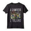 Jurassic World: Camp Cretaceous 6 Campers 1 Island Maglietta - Officially Licensed Dinosaur Apparel for Kids