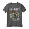 Jurassic World: Camp Cretaceous 6 Campers 1 Island Maglietta - Officially Licensed Dinosaur Apparel for Kids