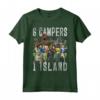 Jurassic World: Camp Cretaceous 6 Campers 1 Island Maglietta - Officially Licensed Dinosaur Apparel for Kids