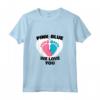 Rosa o Blu We Love You Baby HapTiger Maglietta - Design per la Rivelazione del Genere del Bambino - Abbigliamento per Tutta la Famiglia