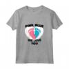 Rosa o Blu We Love You Baby HapTiger Maglietta - Design per la Rivelazione del Genere del Bambino - Abbigliamento per Tutta la Famiglia