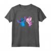 HapTiger Stitch and Angel Valentine's Day Kisses Maglietta - Official Merchandise for Couples - Perfect Valentine's Day Gift