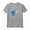 HapTiger Stitch and Angel Valentine's Day Kisses Maglietta - Official Merchandise for Couples - Perfect Valentine's Day Gift