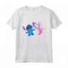 HapTiger Stitch and Angel Valentine's Day Kisses Maglietta - Official Merchandise for Couples - Perfect Valentine's Day Gift
