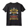 HapTiger Nonno Regalo - Papà Nonno Maglietta per la festa del papà - Ideale per Compleanno - Ho due titoli Papà e Nonno