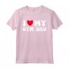 I Love Heart My Gym Bro - Divertente Maglietta Fitness Allenamento Amore - Ideale per Appassionati del Fitness