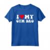 I Love Heart My Gym Bro - Divertente Maglietta Fitness Allenamento Amore - Ideale per Appassionati del Fitness