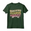 Certificato Muscle Mommy Groovy Pompa - T-shirt Sollevamento Pesi Donna - Ideale come Regalo per Amiche della Palestra - Leggera e Confortevole