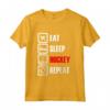Eat Sleep HOCKEY repeat - Hockey Player or Coach Maglietta - Perfect Gift for Game Day