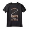 Flauto Dolce Flauto Traverso Flauto di Pan - Maglietta per Musicisti e Flautisti della Banda Musicale - Una Vita Senza Flauto è Possibile ma Inutile