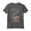 Flauto Dolce Flauto Traverso Flauto di Pan - Maglietta per Musicisti e Flautisti della Banda Musicale - Una Vita Senza Flauto è Possibile ma Inutile