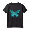 Free Spirit Butterfly Blue Motivational Maglietta - Ideale per lo stile Hippie e Boho, Farfalle e Citazioni ispiratrici