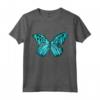 Free Spirit Butterfly Blue Motivational Maglietta - Ideale per lo stile Hippie e Boho, Farfalle e Citazioni ispiratrici