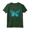 Free Spirit Butterfly Blue Motivational Maglietta - Ideale per lo stile Hippie e Boho, Farfalle e Citazioni ispiratrici